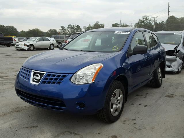 JN8AS58V79W172102 - 2009 NISSAN ROGUE S BLUE photo 2