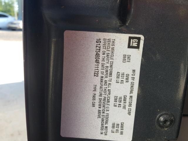 1G1ZT54804F111722 - 2004 CHEVROLET MALIBU LS PURPLE photo 10