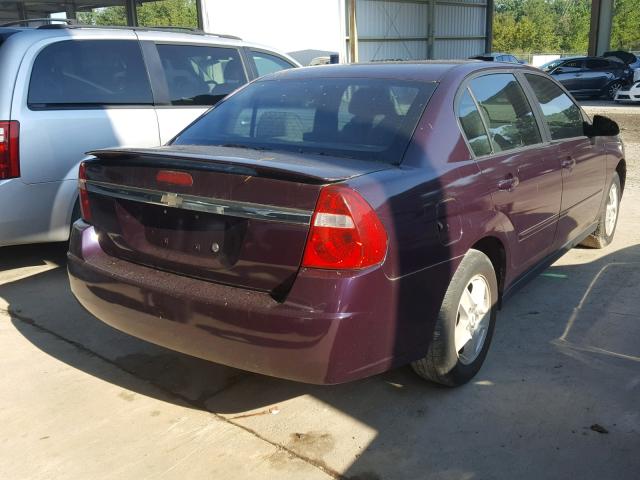1G1ZT54804F111722 - 2004 CHEVROLET MALIBU LS PURPLE photo 4