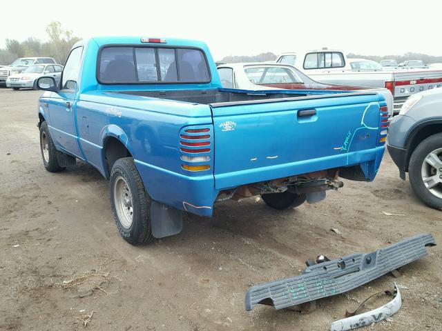 1FTCR10X8RPB04746 - 1994 FORD RANGER BLUE photo 3