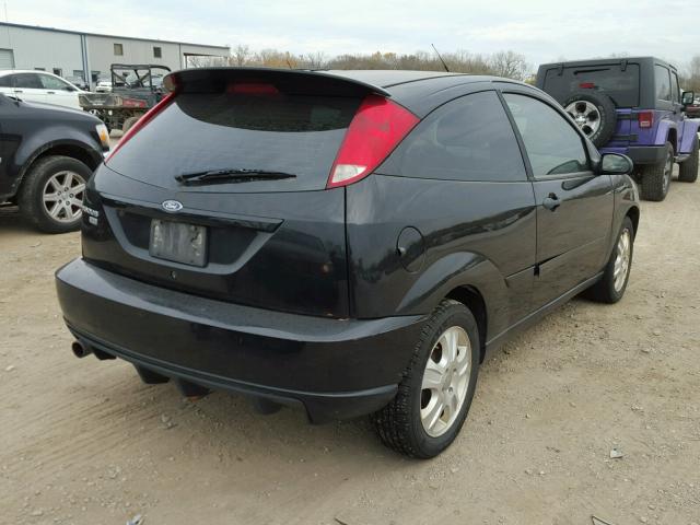 1FAHP31N47W213685 - 2007 FORD FOCUS ZX3 BLACK photo 4