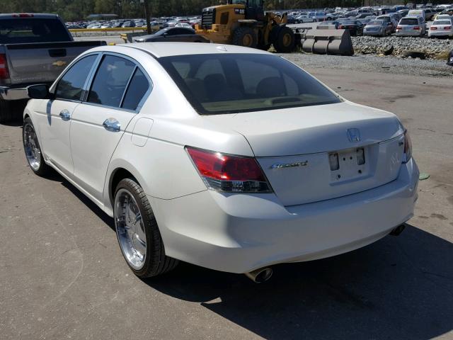 1HGCP36879A009410 - 2009 HONDA ACCORD EXL WHITE photo 3