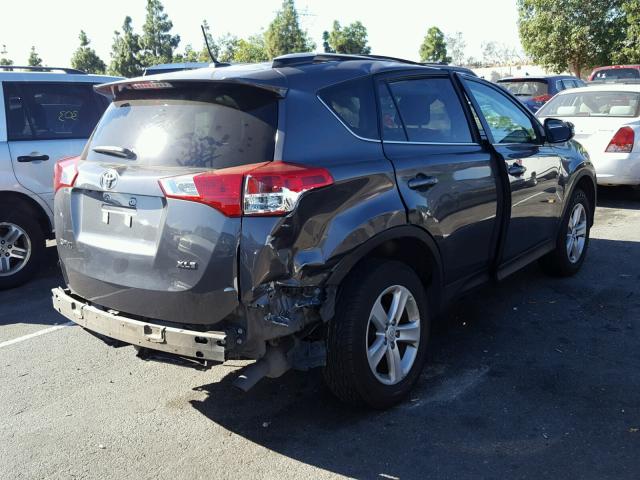 2T3WFREV5EW090346 - 2014 TOYOTA RAV4 XLE CHARCOAL photo 4