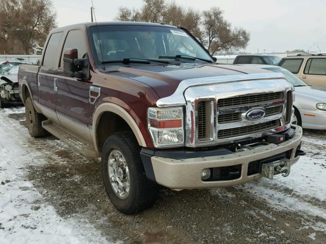 1FTSW2BRXAEB13781 - 2010 FORD F250 SUPER MAROON photo 1