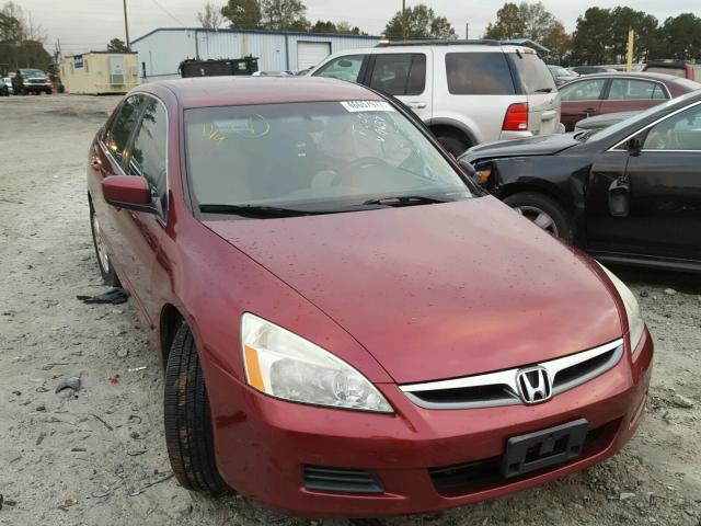 1HGCM56306A159637 - 2006 HONDA ACCORD SE BURGUNDY photo 1