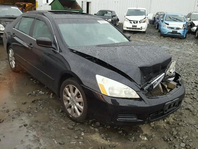 1HGCM66557A092803 - 2007 HONDA ACCORD BLACK photo 1