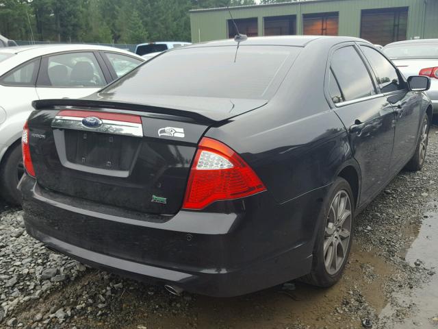 3FAHP0JG7AR235027 - 2010 FORD FUSION SEL BLACK photo 4