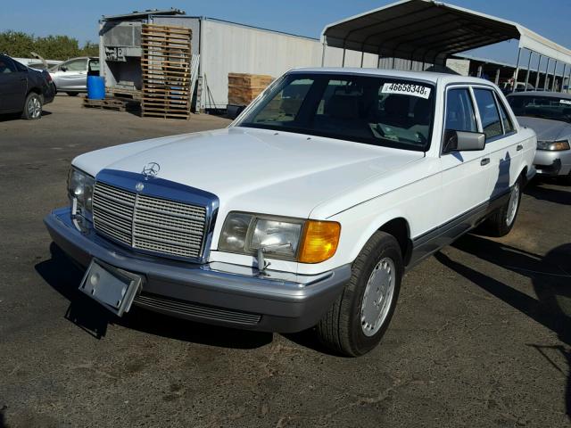 WDBCA35D0HA314498 - 1987 MERCEDES-BENZ 420 SEL WHITE photo 2