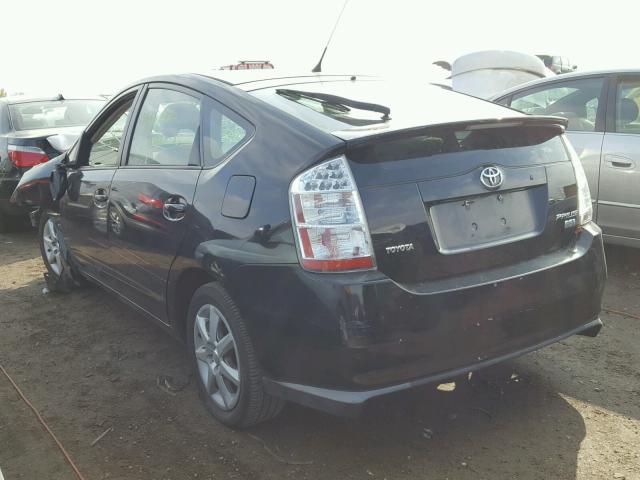 JTDKB20U287741447 - 2008 TOYOTA PRIUS BLACK photo 3