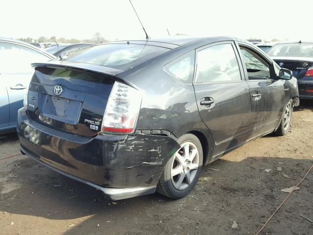 JTDKB20U287741447 - 2008 TOYOTA PRIUS BLACK photo 4