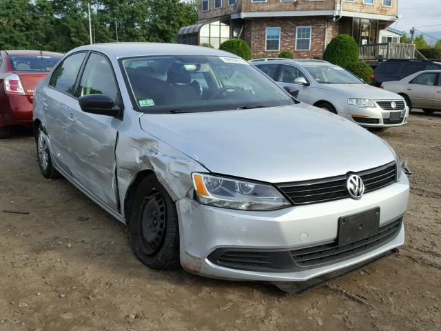 3VW2K7AJ7CM306355 - 2012 VOLKSWAGEN JETTA BASE SILVER photo 1