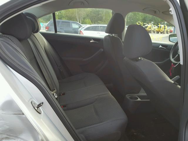 3VW2K7AJ7CM306355 - 2012 VOLKSWAGEN JETTA BASE SILVER photo 6