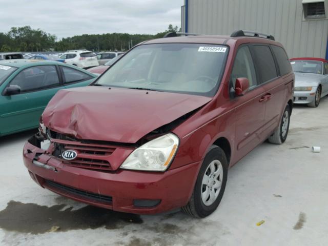 KNDMB233886193892 - 2008 KIA SEDONA EX RED photo 2