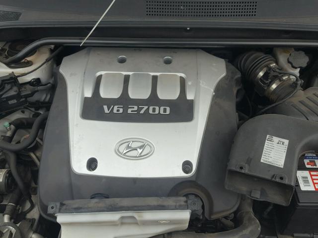 KM8JN12D45U212021 - 2005 HYUNDAI TUCSON GLS WHITE photo 7