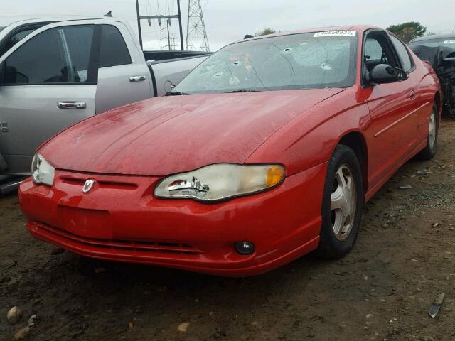 2G1WX12K639183563 - 2003 CHEVROLET MONTE CARL RED photo 2