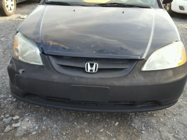 1HGEM22931L087962 - 2001 HONDA CIVIC SI BLACK photo 7