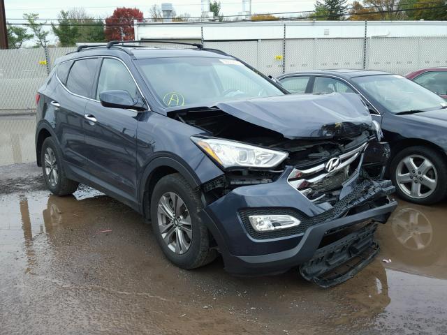 5XYZUDLB8FG262254 - 2015 HYUNDAI SANTA FE S BLUE photo 1