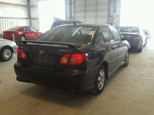 1NXBR32E78Z973109 - 2008 TOYOTA COROLLA CE BLACK photo 4