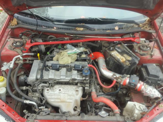 JM1BJ246321512784 - 2002 MAZDA PROTEGE RED photo 7