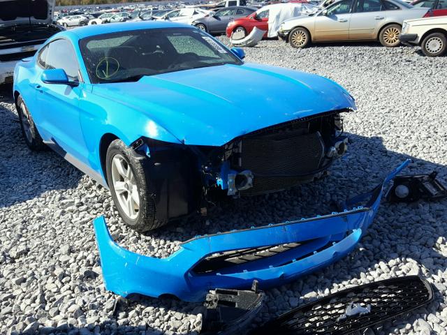 1FA6P8AM7H5230208 - 2017 FORD MUSTANG BLUE photo 1