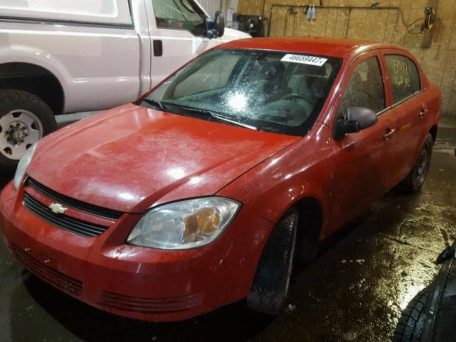 1G1AK55F967645909 - 2006 CHEVROLET COBALT LS RED photo 2