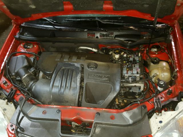 1G1AK55F967645909 - 2006 CHEVROLET COBALT LS RED photo 7