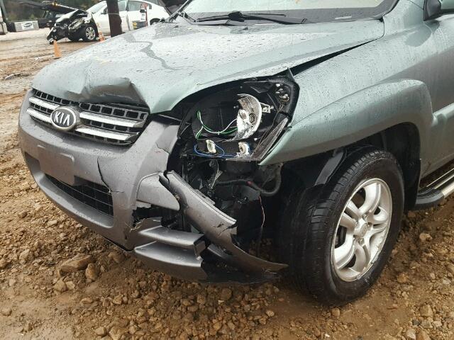 KNDJF723587518286 - 2008 KIA SPORTAGE E GREEN photo 9