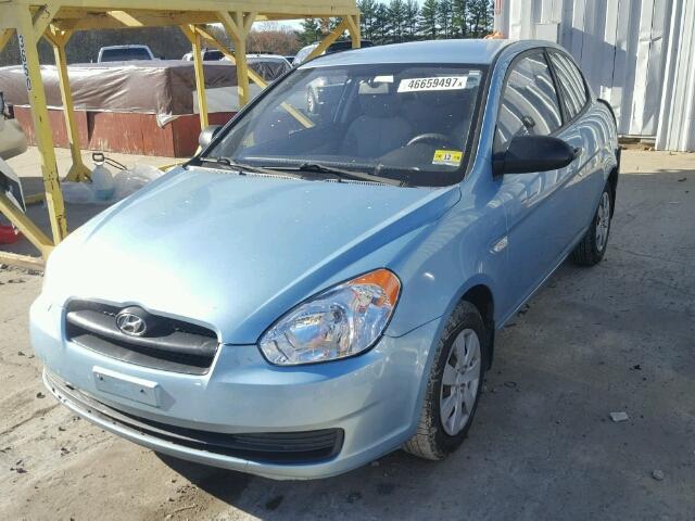 KMHCM36C79U114020 - 2009 HYUNDAI ACCENT GS BLUE photo 2