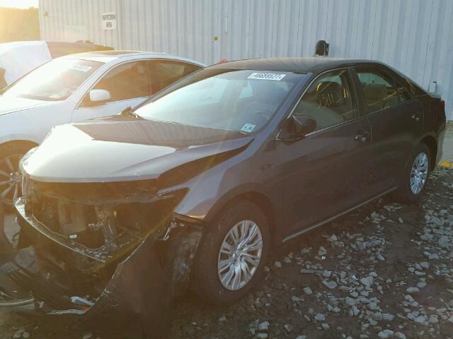 4T4BF1FK7DR279419 - 2013 TOYOTA CAMRY L BLACK photo 2