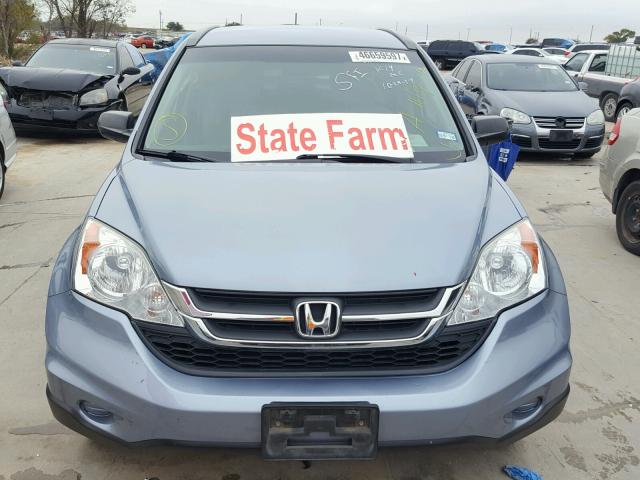 5J6RE3H43BL034396 - 2011 HONDA CR-V BLUE photo 9