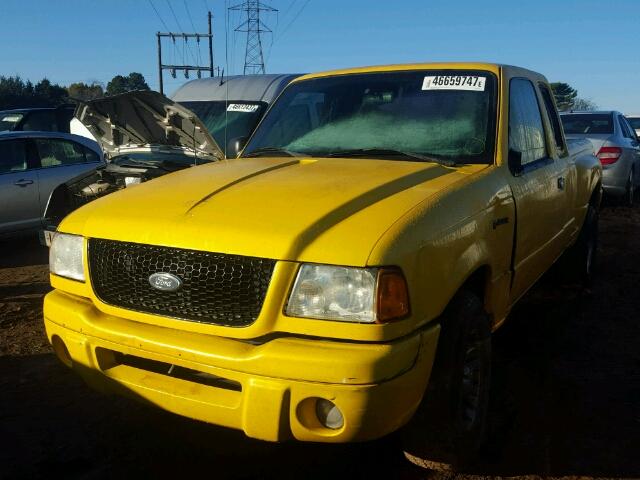 1FTYR44UX2PA74744 - 2002 FORD RANGER SUP YELLOW photo 2