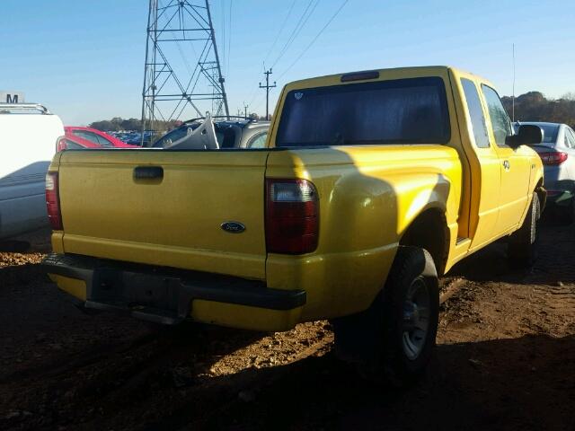 1FTYR44UX2PA74744 - 2002 FORD RANGER SUP YELLOW photo 4