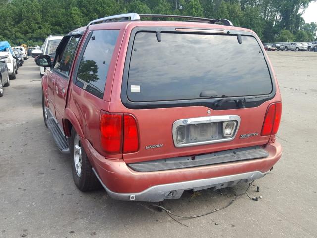 5LMRU27A1YLJ04117 - 2000 LINCOLN NAVIGATOR 勃艮第红 照片 3
