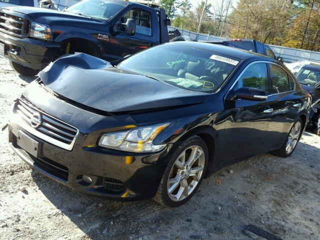 1N4AA5AP1CC827301 - 2012 NISSAN MAXIMA S BLACK photo 2