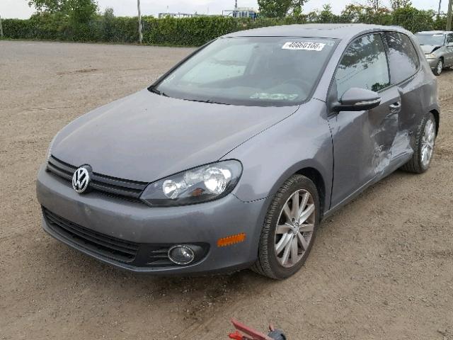 WVWBA7AJ0BW154567 - 2011 VOLKSWAGEN GOLF GRAY photo 2