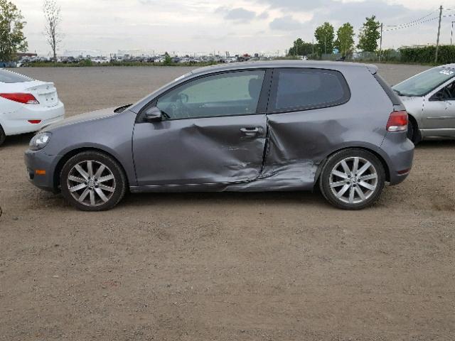 WVWBA7AJ0BW154567 - 2011 VOLKSWAGEN GOLF GRAY photo 9