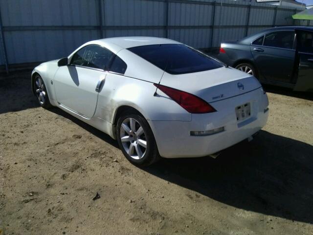 JN1AZ34E54T064186 - 2004 NISSAN 350Z COUPE WHITE photo 3