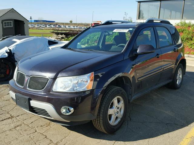 2CKDL63F976071333 - 2007 PONTIAC TORRENT PURPLE photo 2