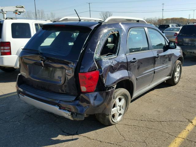 2CKDL63F976071333 - 2007 PONTIAC TORRENT PURPLE photo 4