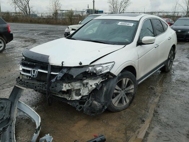 5J6TF2H54EL801067 - 2014 HONDA CROSSTOUR WHITE photo 2