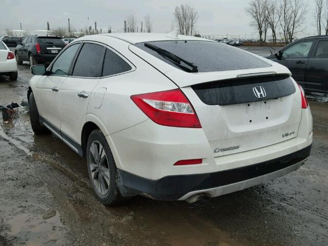 5J6TF2H54EL801067 - 2014 HONDA CROSSTOUR WHITE photo 3