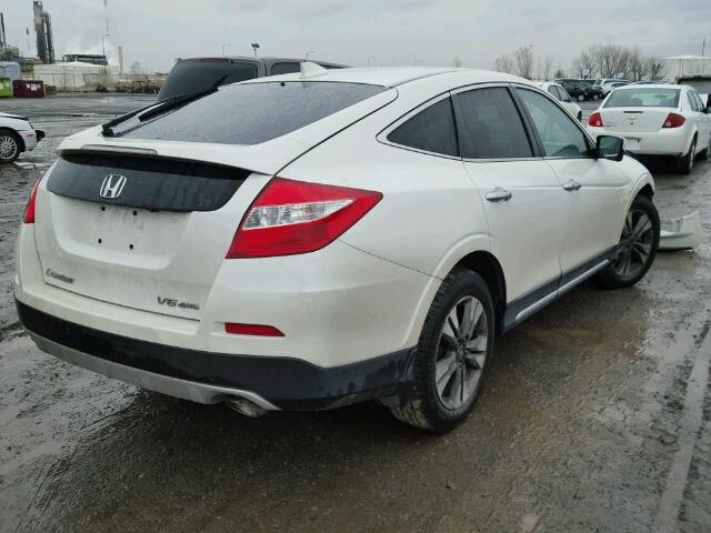 5J6TF2H54EL801067 - 2014 HONDA CROSSTOUR WHITE photo 4