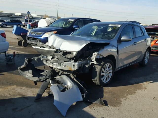 JM1BL1L83C1656716 - 2012 MAZDA 3 SILVER photo 2