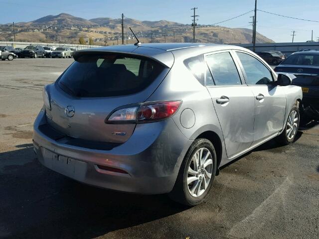 JM1BL1L83C1656716 - 2012 MAZDA 3 SILVER photo 4