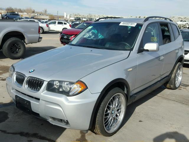 WBXPA93436WG89137 - 2006 BMW X3 3.0I SILVER photo 2