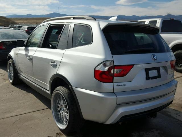 WBXPA93436WG89137 - 2006 BMW X3 3.0I SILVER photo 3