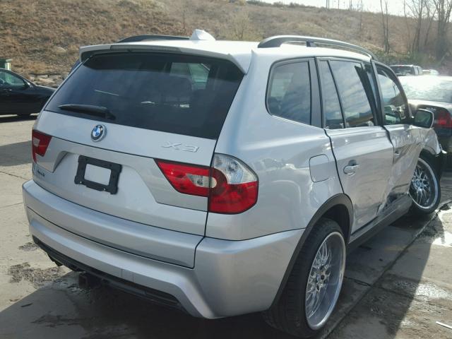 WBXPA93436WG89137 - 2006 BMW X3 3.0I SILVER photo 4