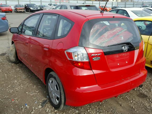 JHMGE8H32DC023831 - 2013 HONDA FIT RED photo 3