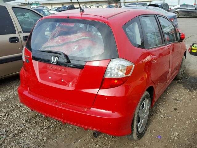 JHMGE8H32DC023831 - 2013 HONDA FIT RED photo 4