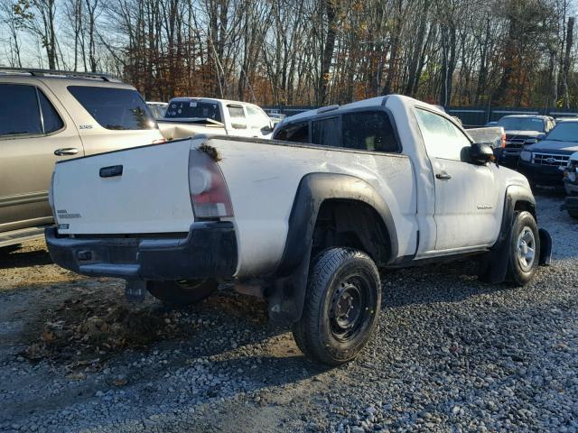 5TEPX4EN9AZ747460 - 2010 TOYOTA TACOMA WHITE photo 4